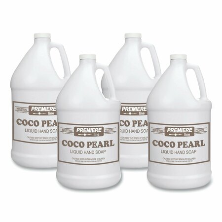 KESS Coco Pearl Liquid Hand Soap, Coconut Scent, 128 oz Bottle, 4PK KES COCOPEARL